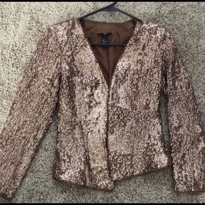 Sequin Rose Gold Jacket
